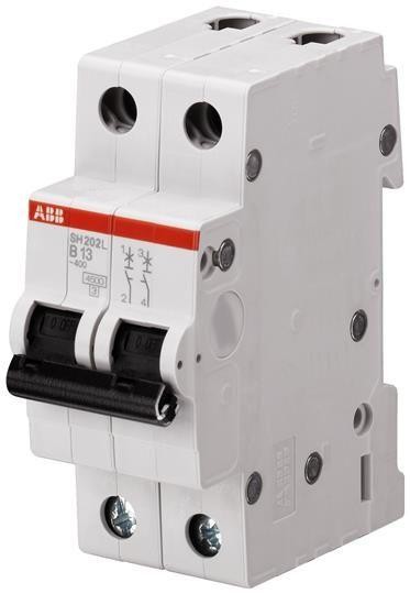  Выключатель автоматический модульный 2п B 40А 4.5кА SH202L B40 ABB 2CDS242001R0405 