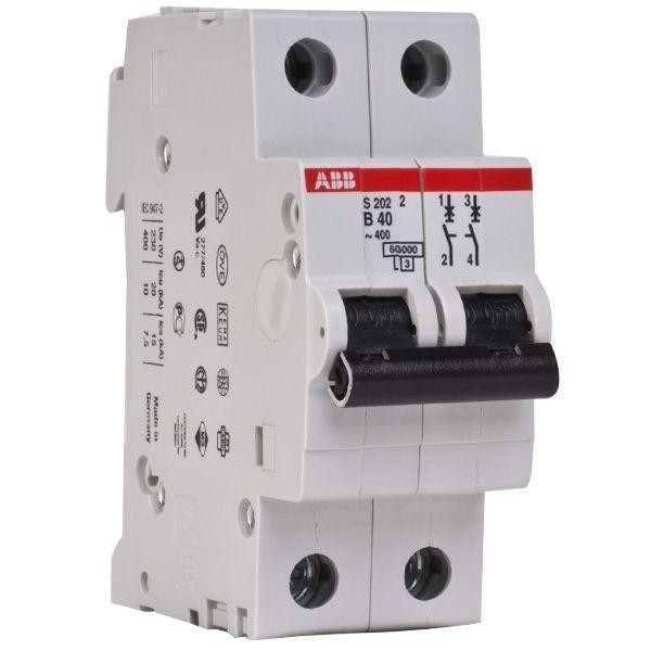  Выключатель автоматический модульный 2п C 6А 10кА S202M C6UC ABB 2CDS272061R0064 