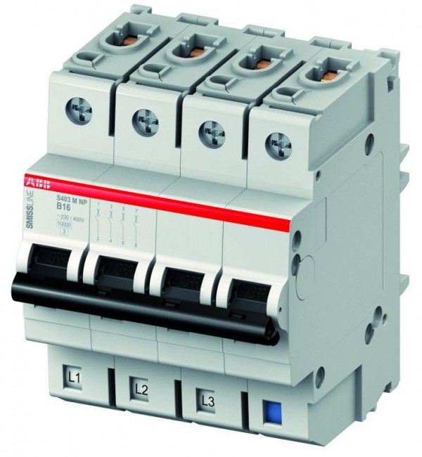  Выключатель автоматический модульный 3п B 40А 10кА S403M-B40NP ABB 2CCS573103R8405 