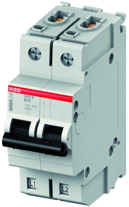 Выключатель автоматический модульный 2п B 40А 10кА S402M-B40 ABB 2CCS572001R0405 