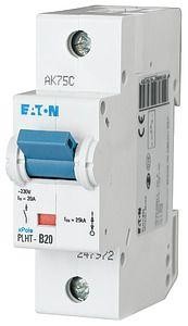  Выключатель автоматический модульный 1п C 20А 25кА PLHT-C20 EATON 247981 