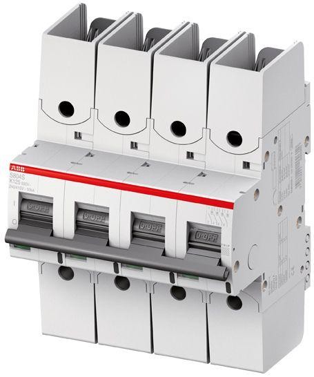  Выключатель автоматический модульный 4п K 25А 50кА S804S-UCK25-R ABB 2CCS864002R1517 