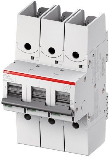  Выключатель автоматический модульный 3п C 80А 50кА S803S-C80-R ABB 2CCS863002R0804 