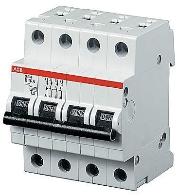  Выключатель автоматический модульный 4п K 32А 25кА S204P K32 ABB 2CDS284001R0537 