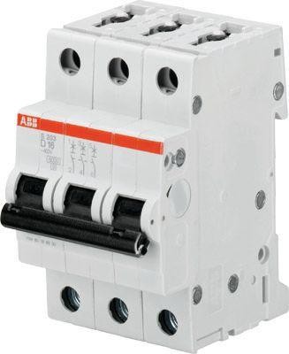  Выключатель автоматический модульный 3п D 3А 10кА S203M D3 ABB 2CDS273001R0031 