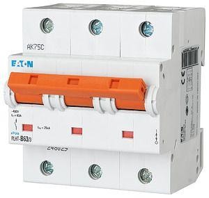  Выключатель автоматический модульный 3п C 63А 25кА PLHT-C132 EATON 248038 