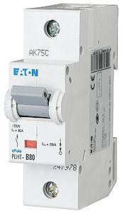  Выключатель автоматический модульный 1п D 80А 20кА PLHT-D80 EATON 247996 