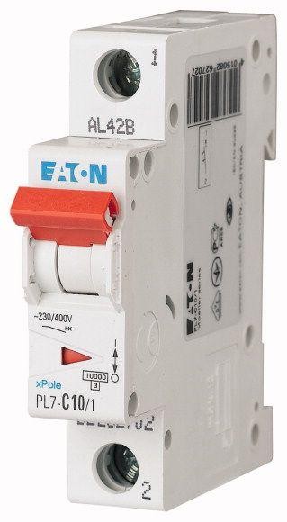  Выключатель автоматический модульный 1п C 10А 10кА PL7 EATON 262702 