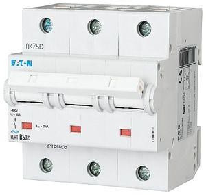  Выключатель автоматический модульный 3п D 50А 25кА PLHT-D50/3 EATON 248046 