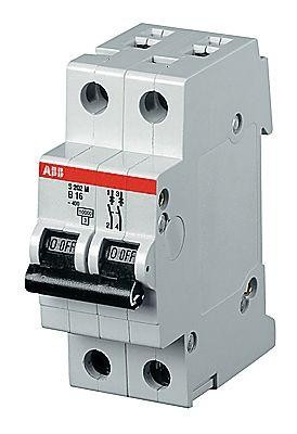  Выключатель автоматический модульный 2п D 63А 6кА S202P D63 ABB 2CDS282001R0631 