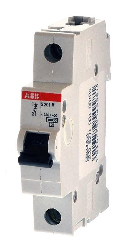 Выключатель автоматический модульный 1п C 6А 10кА S201M C6 ABB 2CDS271001R0064 