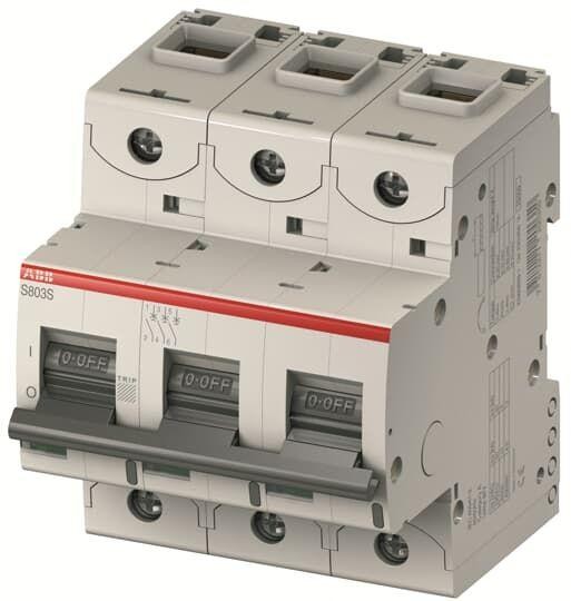  Выключатель автоматический модульный 3п C 6А S803N C6 ABB 2CCS893001R0064 