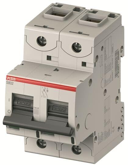  Выключатель автоматический модульный 2п C 6А S803N C6 ABB 2CCS892001R0064 