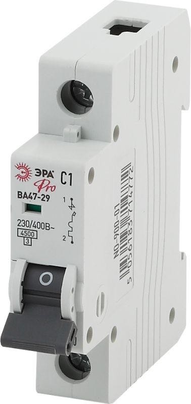  Выключатель автоматический модульный 1п C 16А ВА47-29 Pro NO-900-12 ЭРА Б0031747 