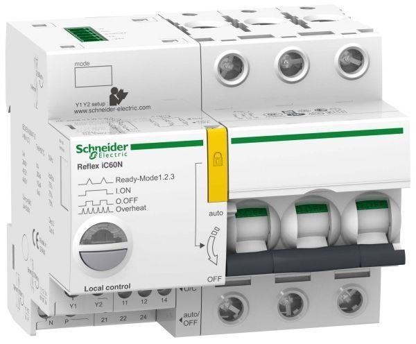  Выключатель автоматический модульный 3п C 40А iC60N REFLEX Ti24 SchE A9C62340 