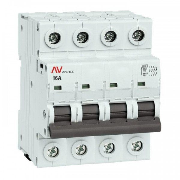  Выключатель нагрузки 4п 16A AVN AVERES EKF avn-4-16-av 