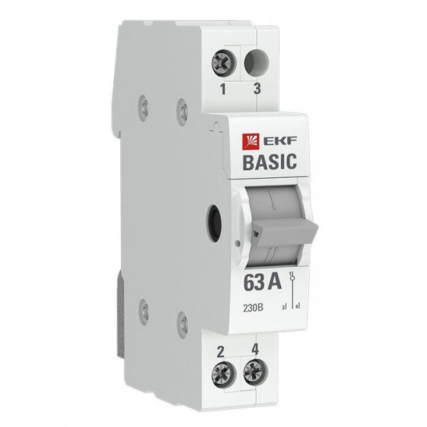  Переключатель трехпозиционный 1п 63А Basic EKF tps-1-63 