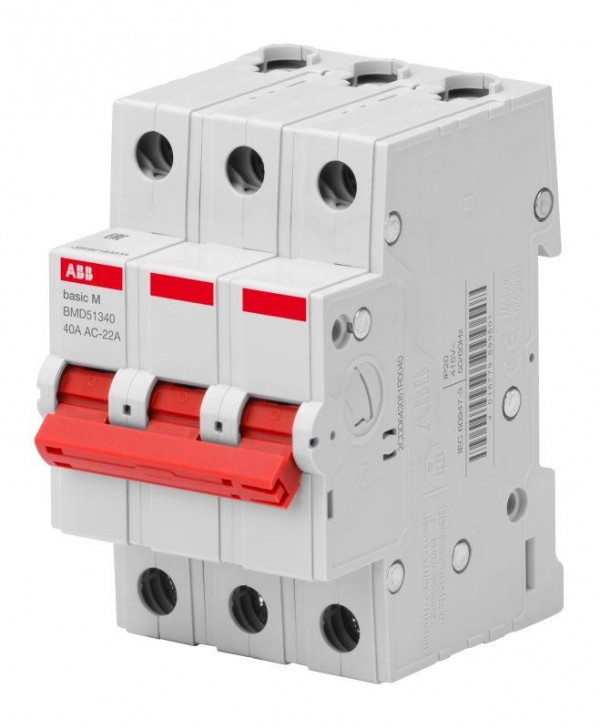  Выключатель нагрузки мод. 3п 40А Basic M BMD51340 ABB 2CDD643051R0040 