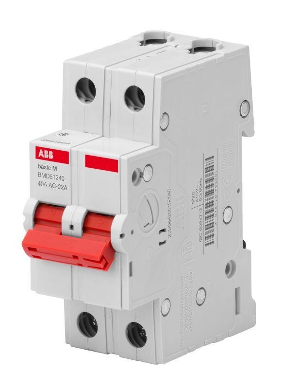 Выключатель нагрузки мод. 2п 63А Basic M BMD51263 ABB 2CDD642051R0063 