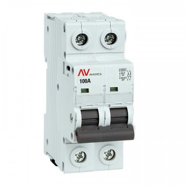  Выключатель нагрузки 2п 100A AVN AVERES EKF avn-2-100-av 