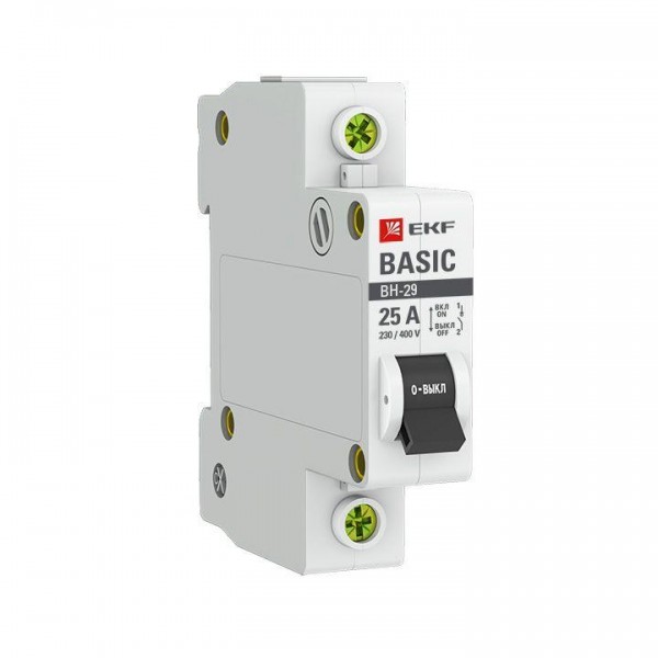  Выключатель нагрузки 1п 40А ВН-29 Basic EKF SL29-1-40-bas 
