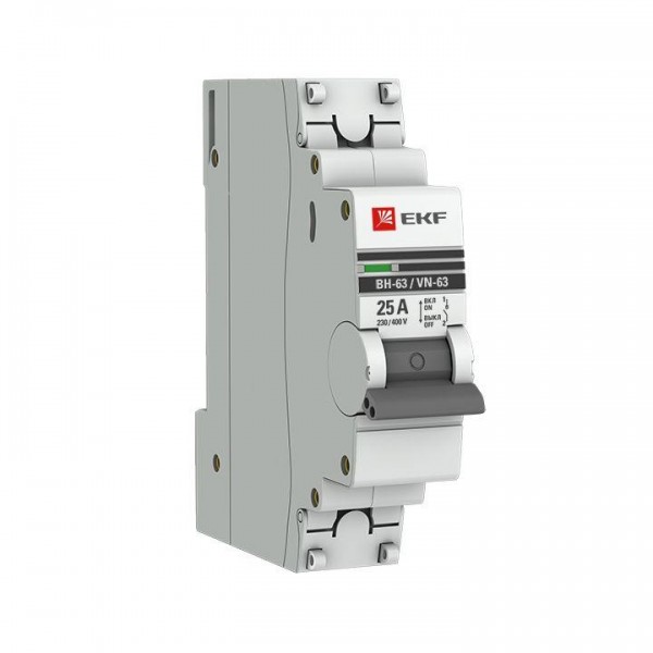  Выключатель нагрузки 1п 25А ВН-63 PROxima EKF SL63-1-25-pro 