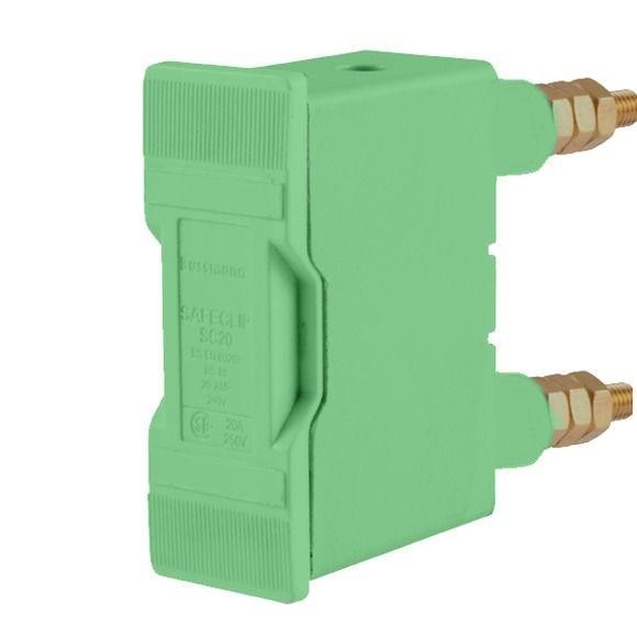  Подключение заднее SAFECLIP 20А зел. EATON SC20PGN 