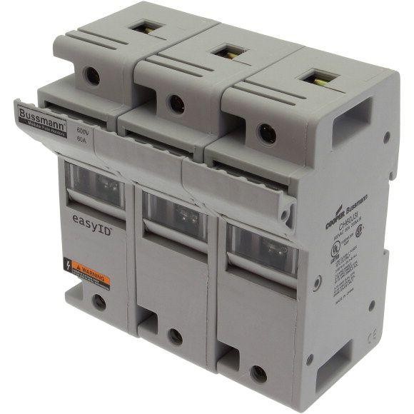  Держатель модульный 3П класс J 60А c индикация EATON CH60J3I 