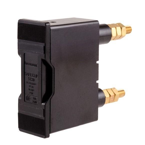  Подключение заднее SAFECLIP 20А черн. EATON SC20P 