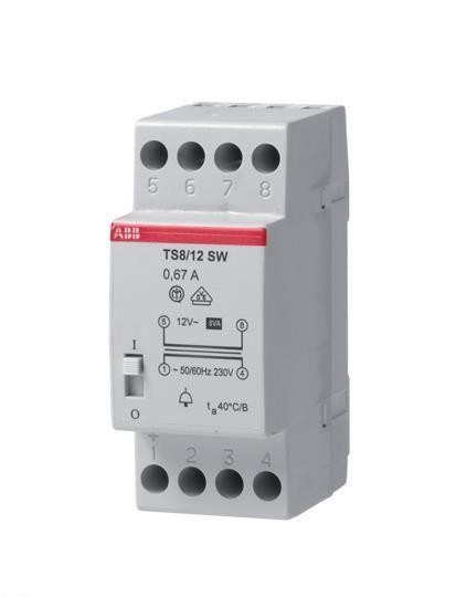  Трансформатор звонковый защ. кз TS 8/8SW ABB 2CSM081302R0811 