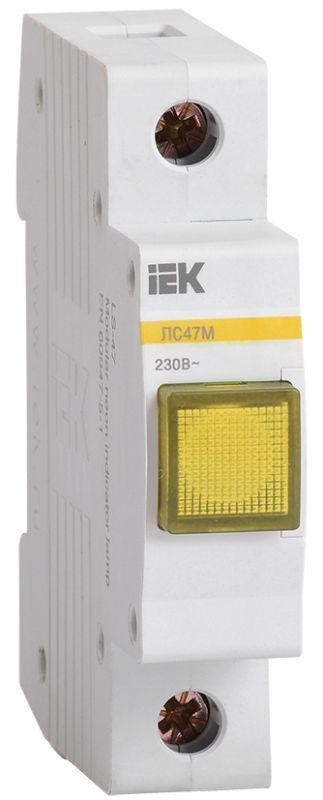  Лампа сигнальная ЛС-47М желт. IEK MLS20-230-K05 
