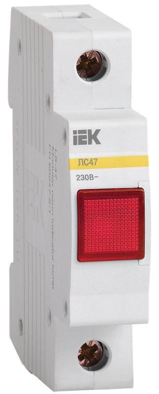  Лампа сигнальная ЛС-47 красн. IEK MLS10-230-K04 