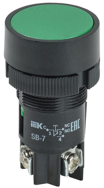  Кнопка SB-7 Пуск зел. ИЭК BBT40-SB7-K06 