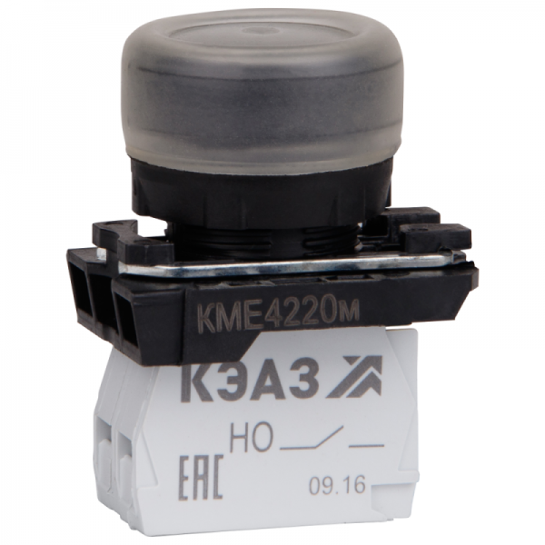  Кнопка КМЕ 4220м 2но+0нз цилиндр IP65 черн. КЭАЗ 248245 