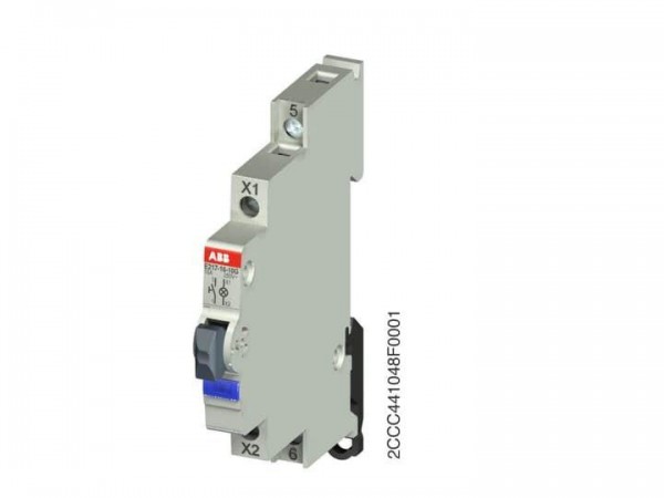  Выключатель кнопочный подсвет. E217-16-10G голуб. ABB 2CCA703164R0001 