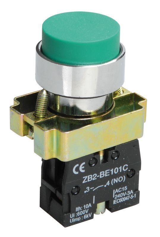  Кнопка LAY5-BL31 без подсветки зел. 1з ИЭК BBT70-BL-K06 