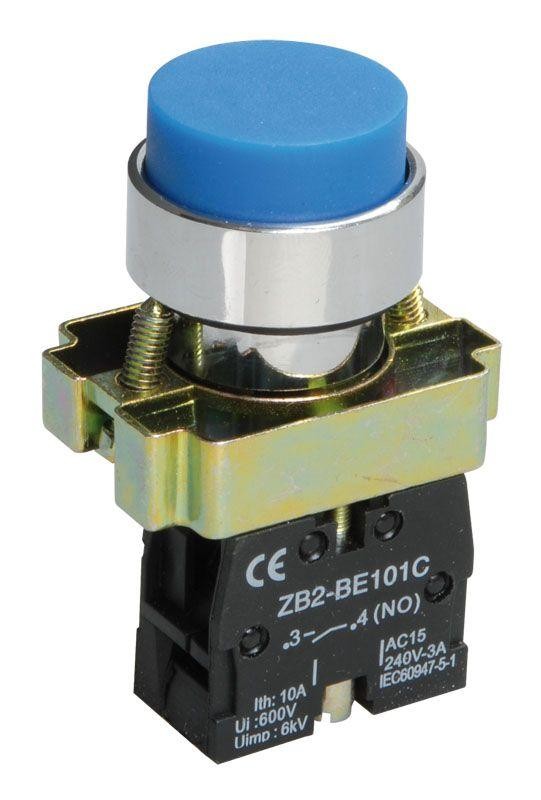  Кнопка LAY5-BL61 без подсветки син. 1з ИЭК BBT70-BL-K07 