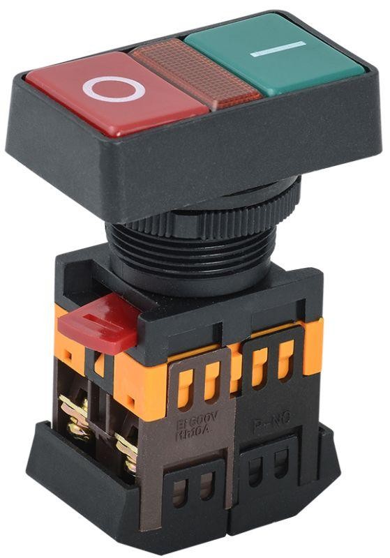  Кнопка PPBB-30N "I-0" 1з+1р ИЭК BBD20-PPBB-K51 