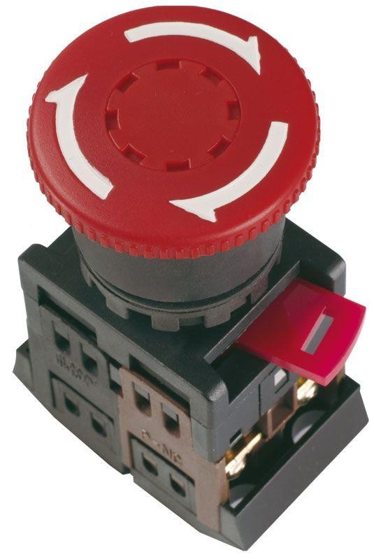  Кнопка AE-22 "Грибок" красн. IEK BBG10-AE-K04 