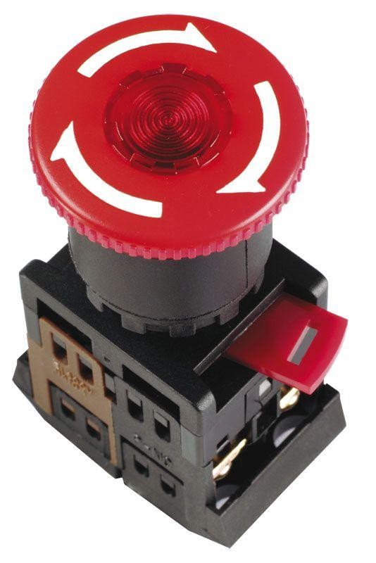  Кнопка ANE22 "Грибок" красн. 240В IEK BBG40-ANE-K04 