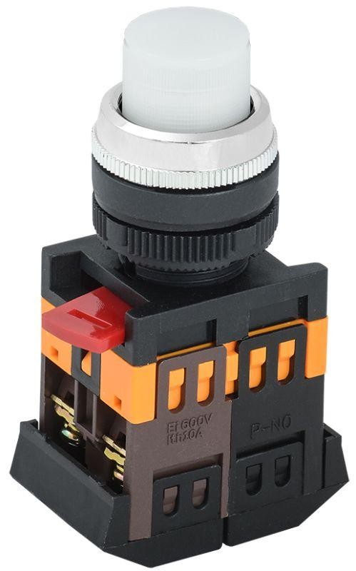  Кнопка ABLFP-22 бел. 1з+1р IEK BBT20-ABLFP-K01 