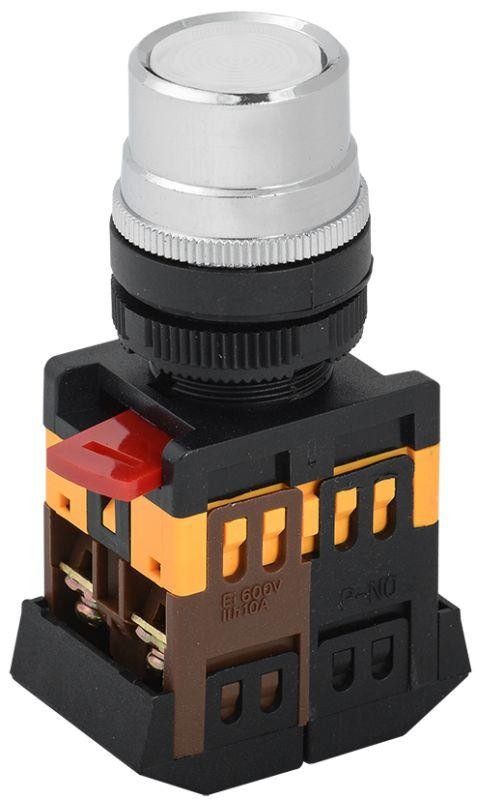  Кнопка ABLF-22 бел. 1з+1р IEK BBT10-ABLF-K01 