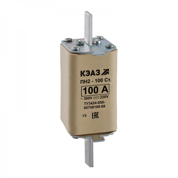  Вставка плавкая ПН2 100 С 31.5А У3 КЭАЗ 120108 