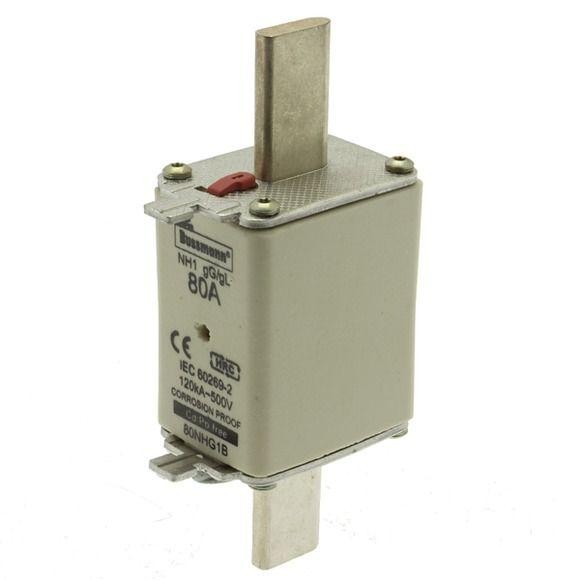  Предохранитель NH 80А 500В gG 1 двойная индикация EATON 80NHG1B 