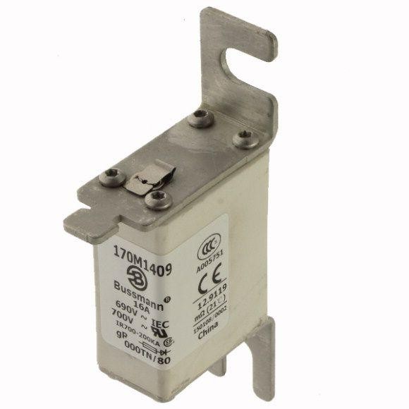  Предохранитель быстрый 16А 690В 000TN/80 GR UC EATON 170M1409 