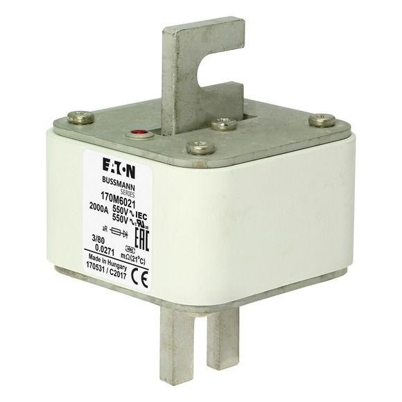 Предохранитель быстрый 2000А 550В 3/80 AR UR EATON 170M6021 