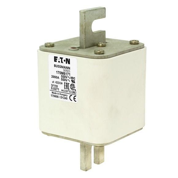  Предохранитель быстрый 2000А 550В 3/110 AR UR EATON 170M6171 