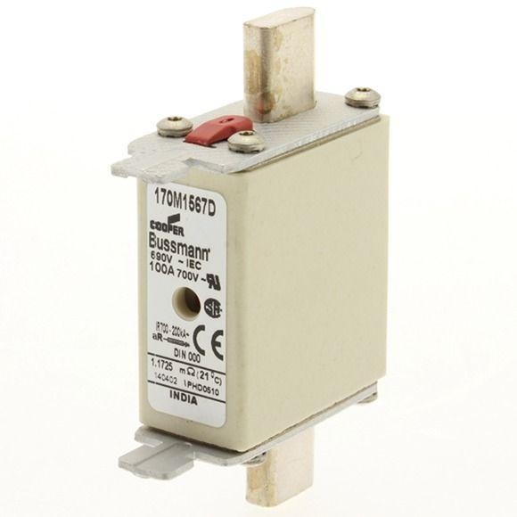  Предохранитель быстрый 100А 690В AR DIN 000 HSDNH EATON 170M1567D 