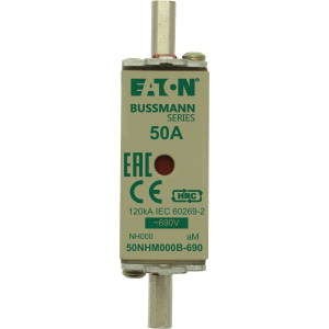  Предохранитель NH 0 AM 50А 500В двойная индикация EATON 50NHM0B 