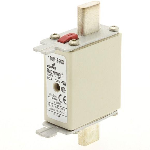  Предохранитель быстрый 80А 690В AR DIN 000 HSDNH EATON 170M1566D 